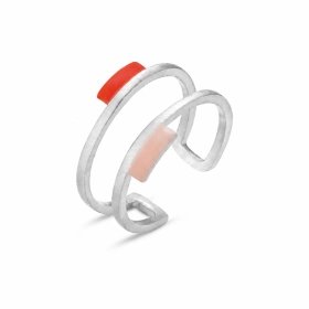 Anillo Tremelia dorado o plateado multicolor – Joidart