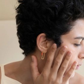 Tremelia small gold or silver-plated earrings – Joidart