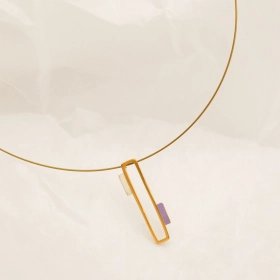Tremelia gold or silver-tone pendant necklace – Joidart