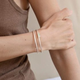 Bracelet Tremelia ouvert doré ou argenté – Joidart