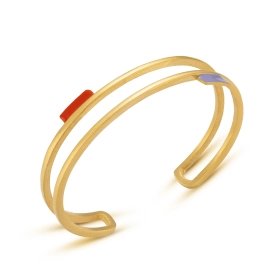 Tremelia gold or silver-tone open cuff bracelet – Joidart