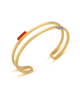 Bracelet Tremelia ouvert doré ou argenté – Joidart