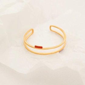 Bracelet Tremelia ouvert doré ou argenté – Joidart