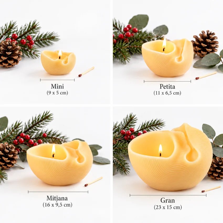 Bougie Galet Cerabella artisanale – Plusieurs tailles