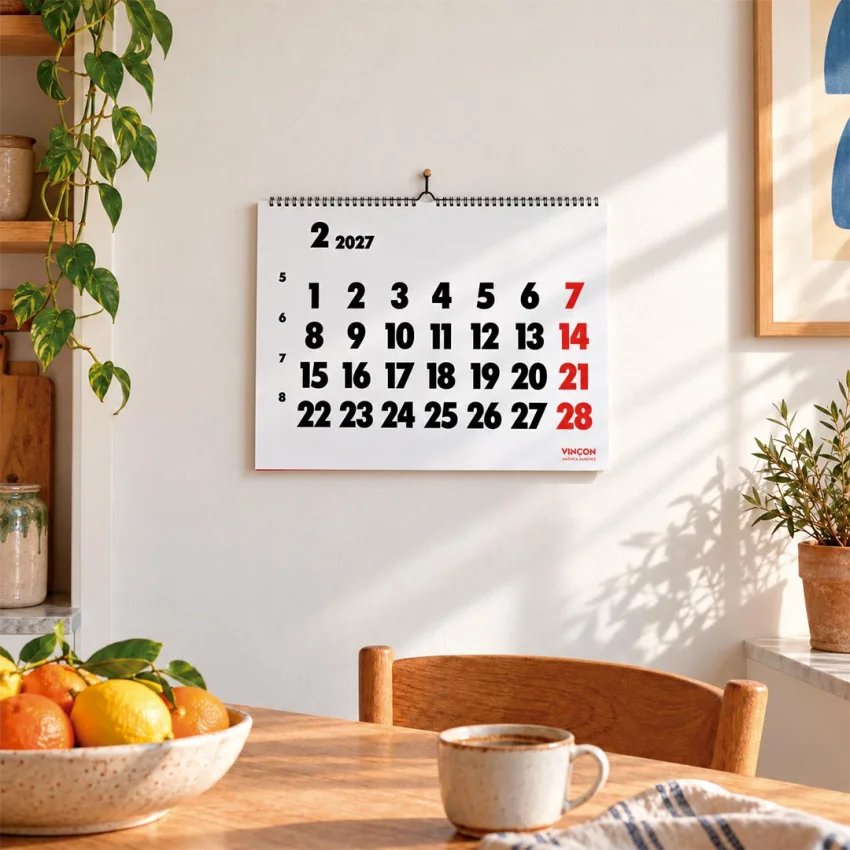 Calendrier mural Vinçon 2027 | Oniricat