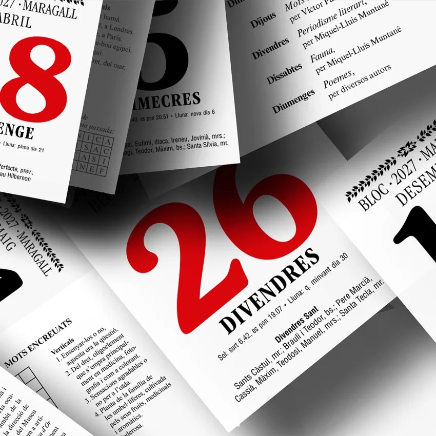 Bloc Maragall 2027 | Calendari de cultura catalana