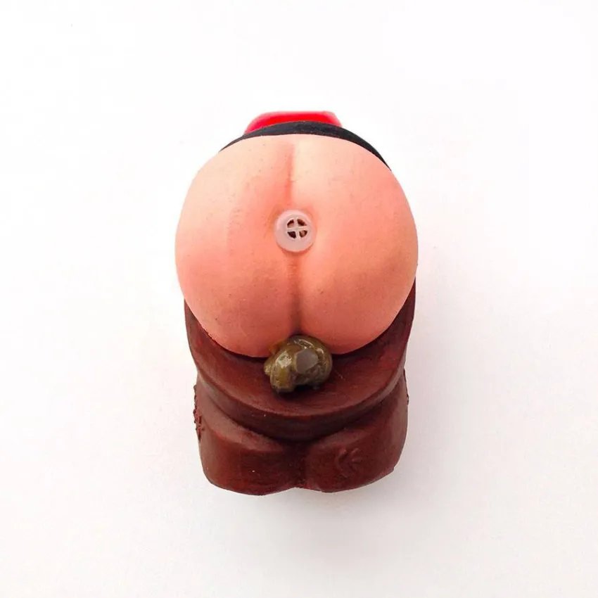 Caganer de latex vista dorsal