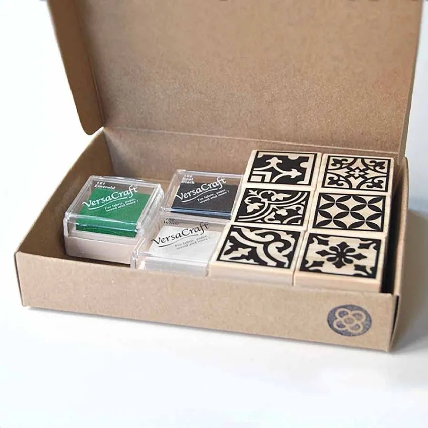 Kit timbres hydrauliques à l'intérieur de la boîte encre verte