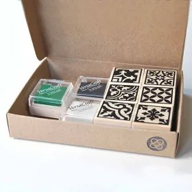 Kit timbres hydrauliques à l'intérieur de la boîte encre verte