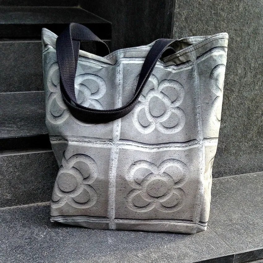 Tote bag Flor de Barcelona vista frontal