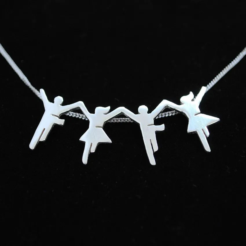 Sardana Pendant shiny silver chain black background