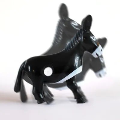 Tumbler donkey side view