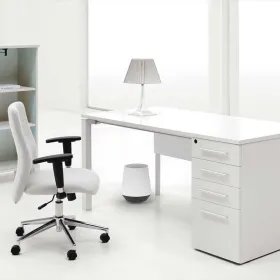 Poubelle Biel blanche bureau
