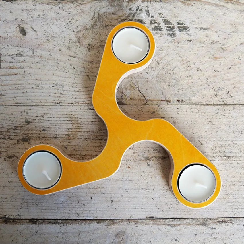 Mustard candlestick Tesela 1 unit