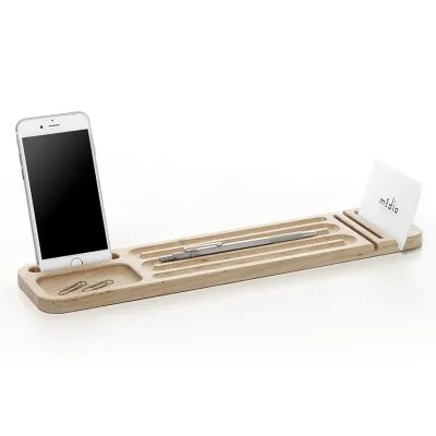 Organizador escritorio natural vista diagonal