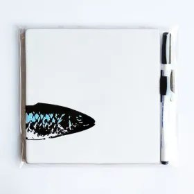 Baldosa Bussoga sardina en blanco