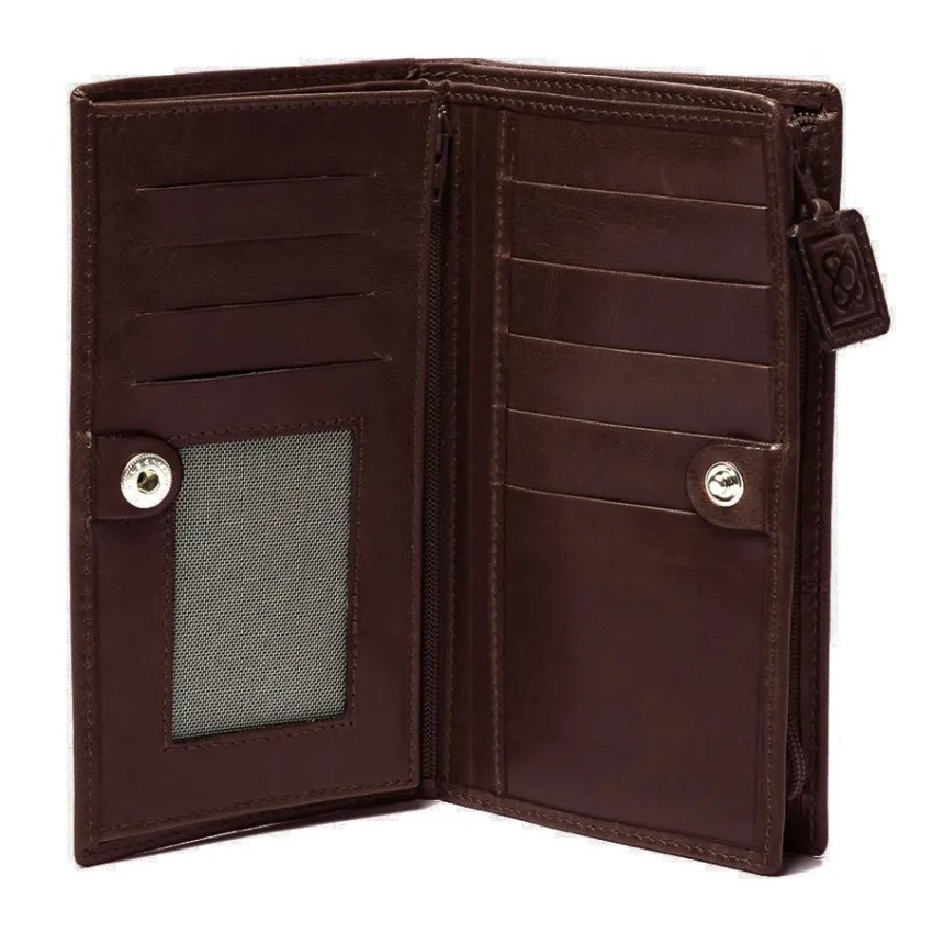 Flor de Barcelona wallet 2 brown inside