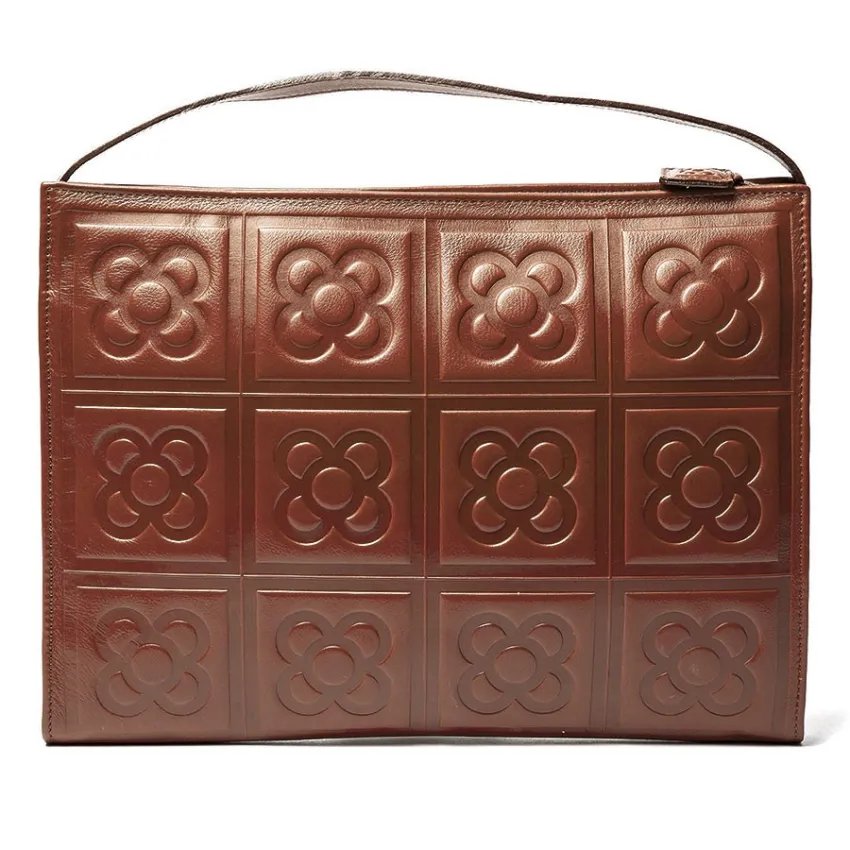 Flor de Barcelona 2 natural shoulder bag front view