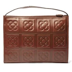 Flor de Barcelona 2 natural shoulder bag front view