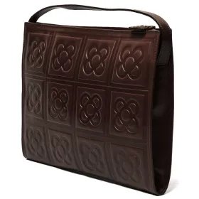 Flor de Barcelona 2 brown shoulder bag diagonal view