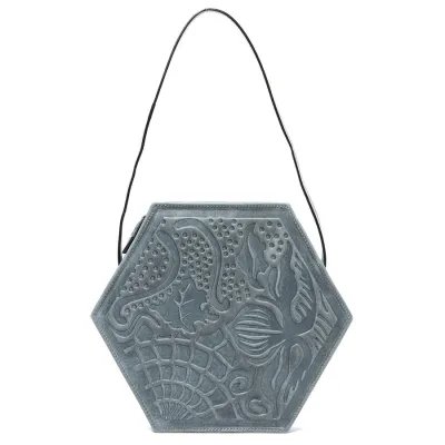 Sac bandoulière Gaudí moyen gris vue de face