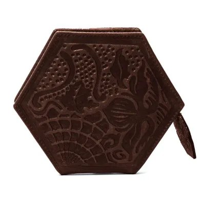 Gaudí wallet, brown, front view