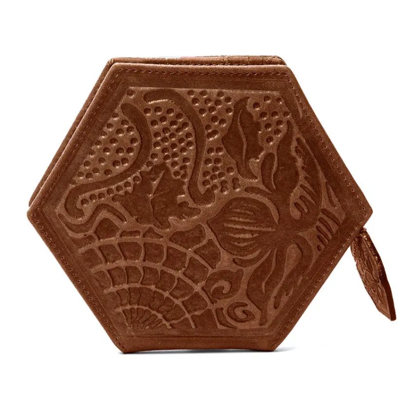 Gaudí wallet, leather, front view